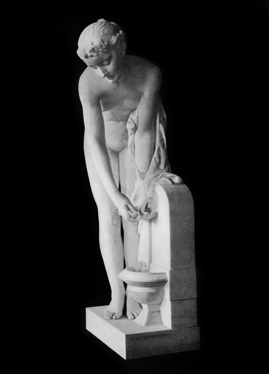 Pige ved springvandet, 1800-tallet, 1912. af Alexandre Schoenewerk