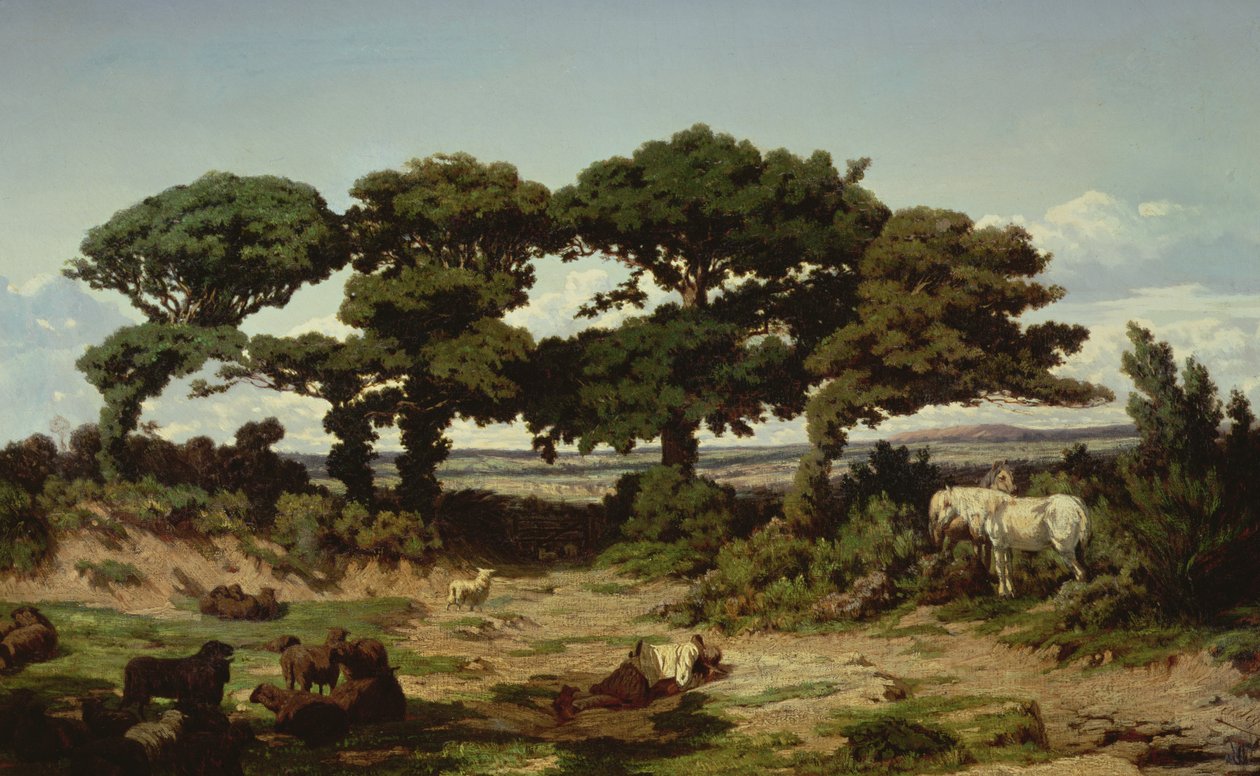 The Oaks of Kertregonnec, ca. 1869-70 af Alexandre Sege