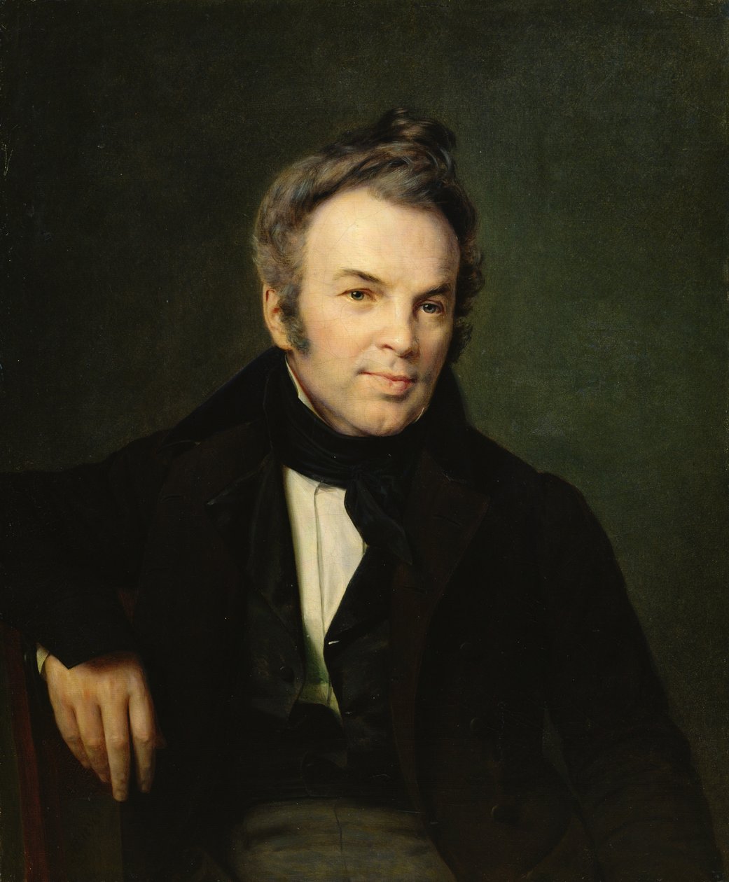 Portræt af Ivan Lazhechnikov, 1834 af Alexei Vasilievich Tyranov