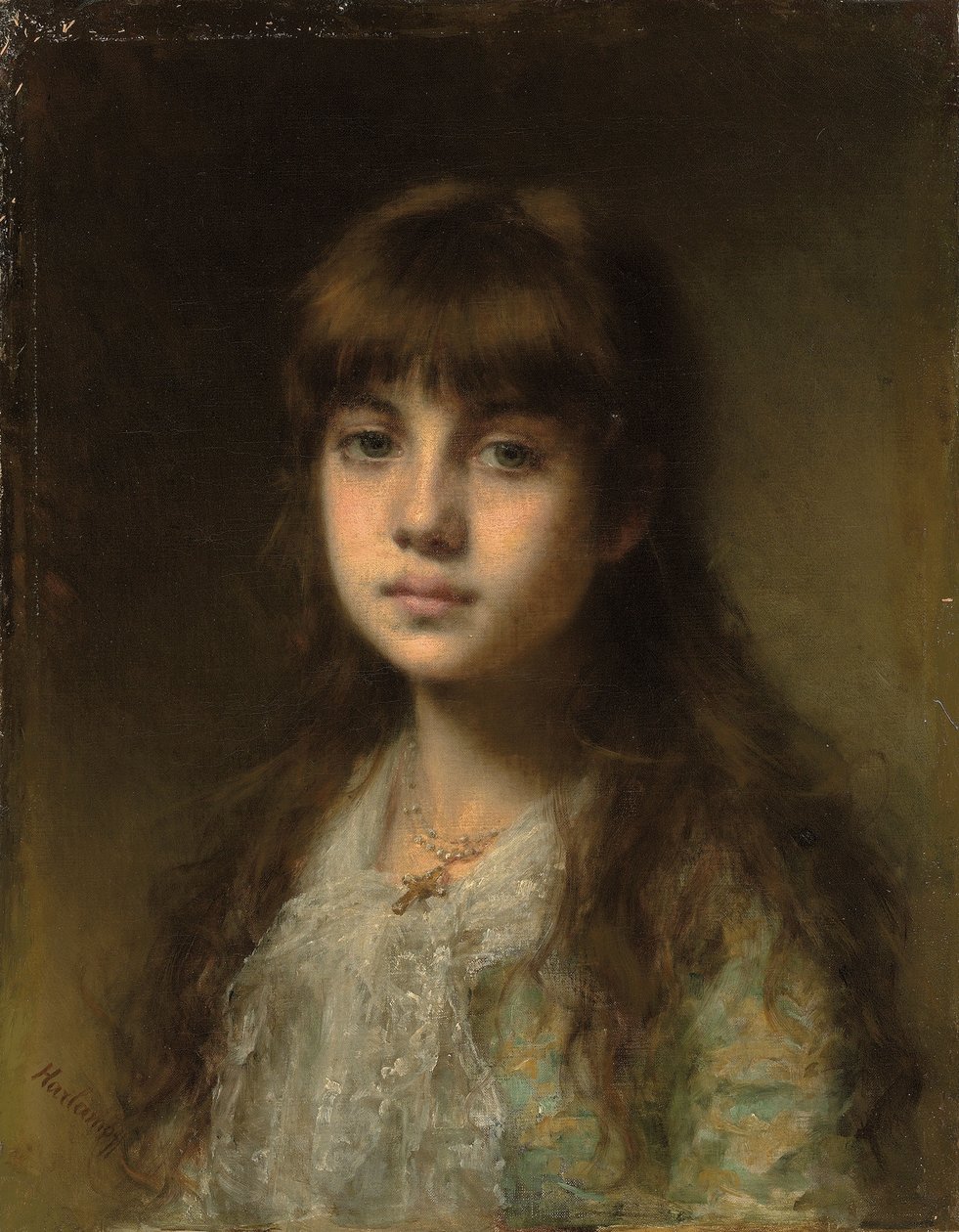 Den unge model, af Alexei Alexevich Harlamoff