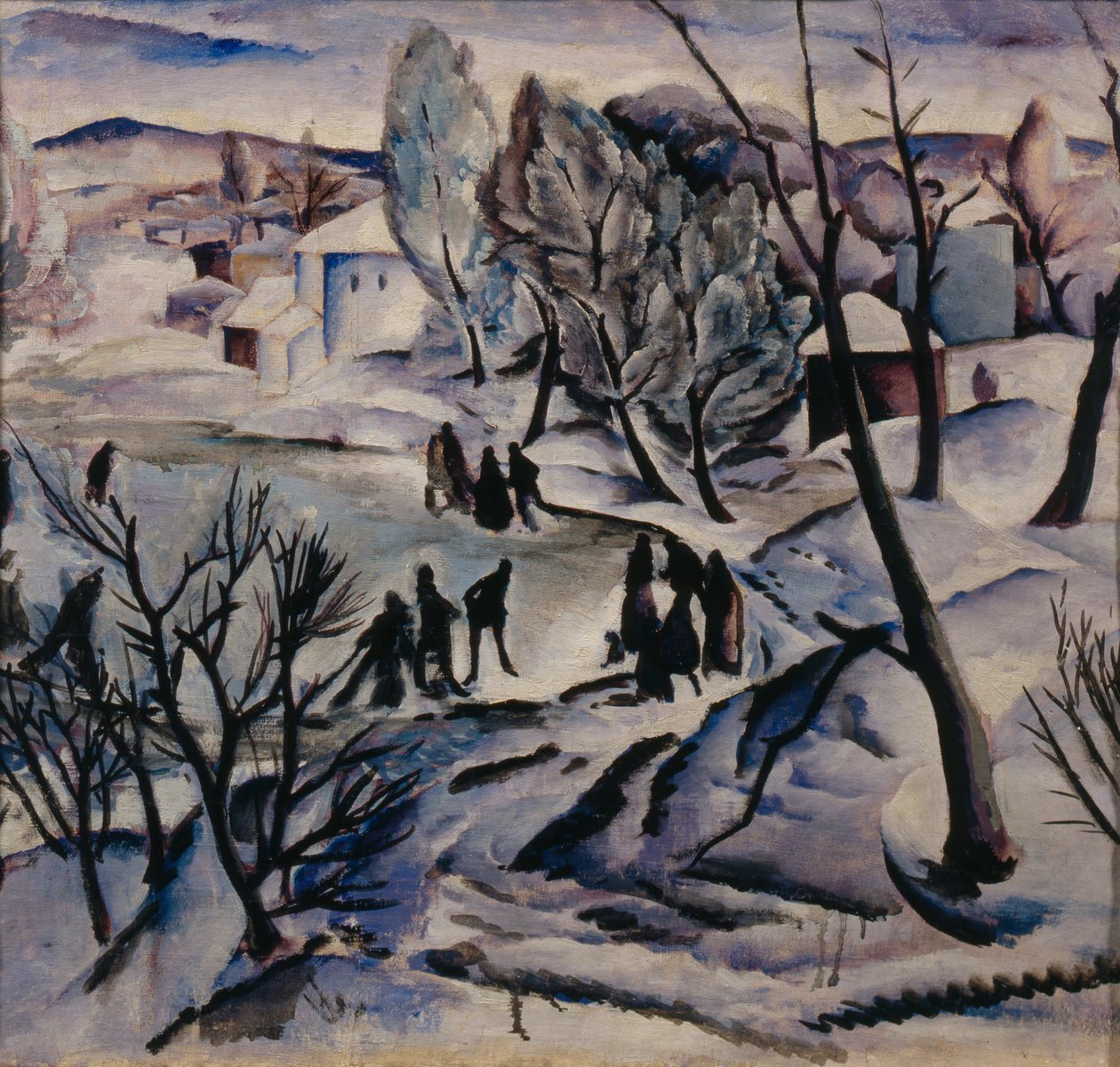 Vinter. Frossen Dam, 1923-1924 af Alexei Ilyich Kravchenko