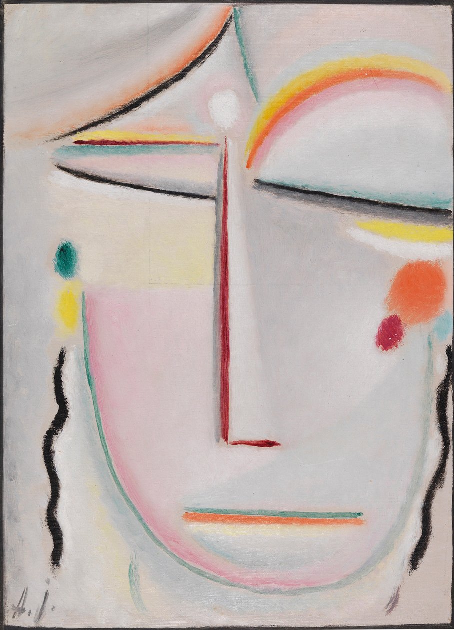 Abstrakt hoved: Oplysning II, 1919. af Alexei Javlensky von