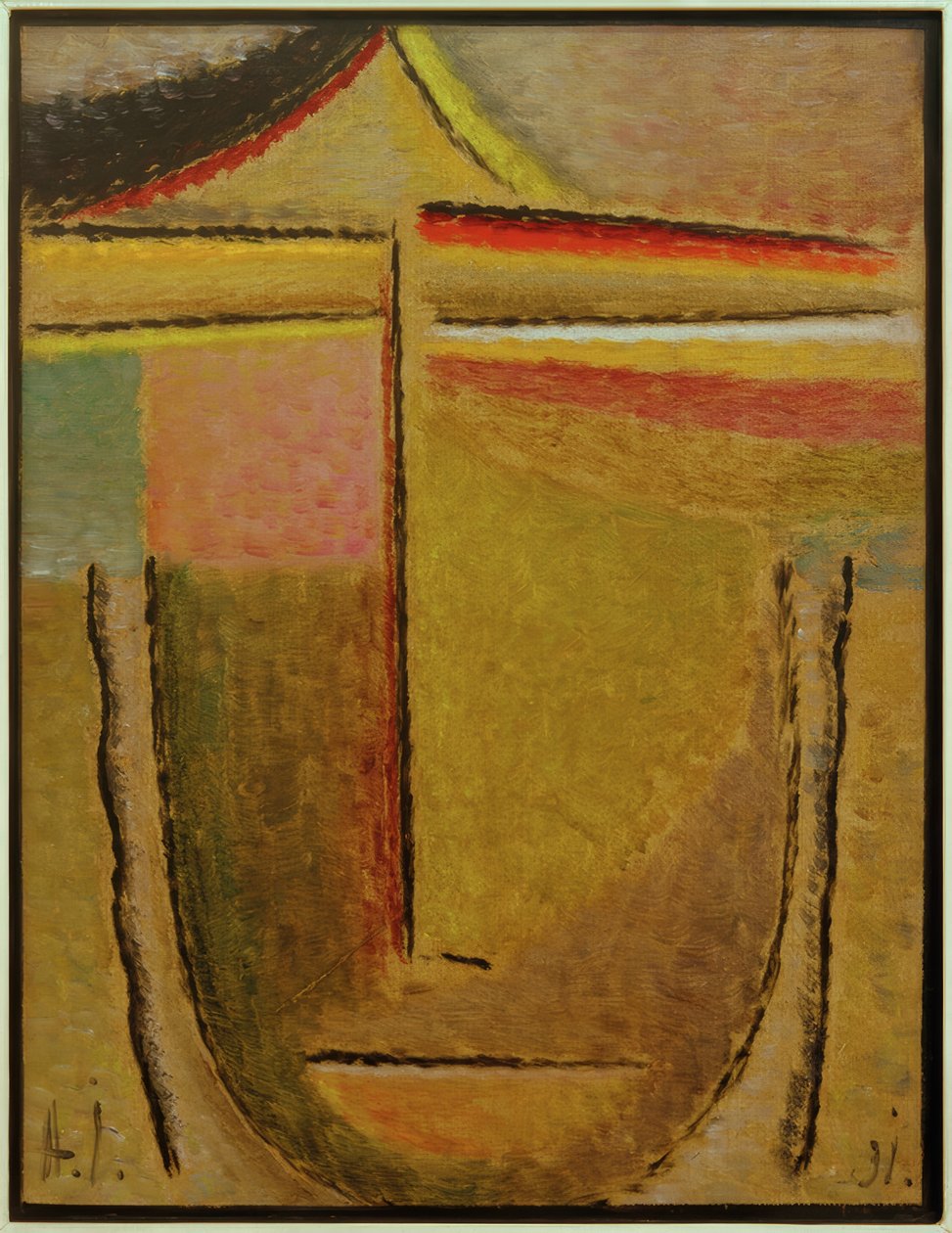 Abstrakt hoved: Apollo af Alexej von Jawlensky