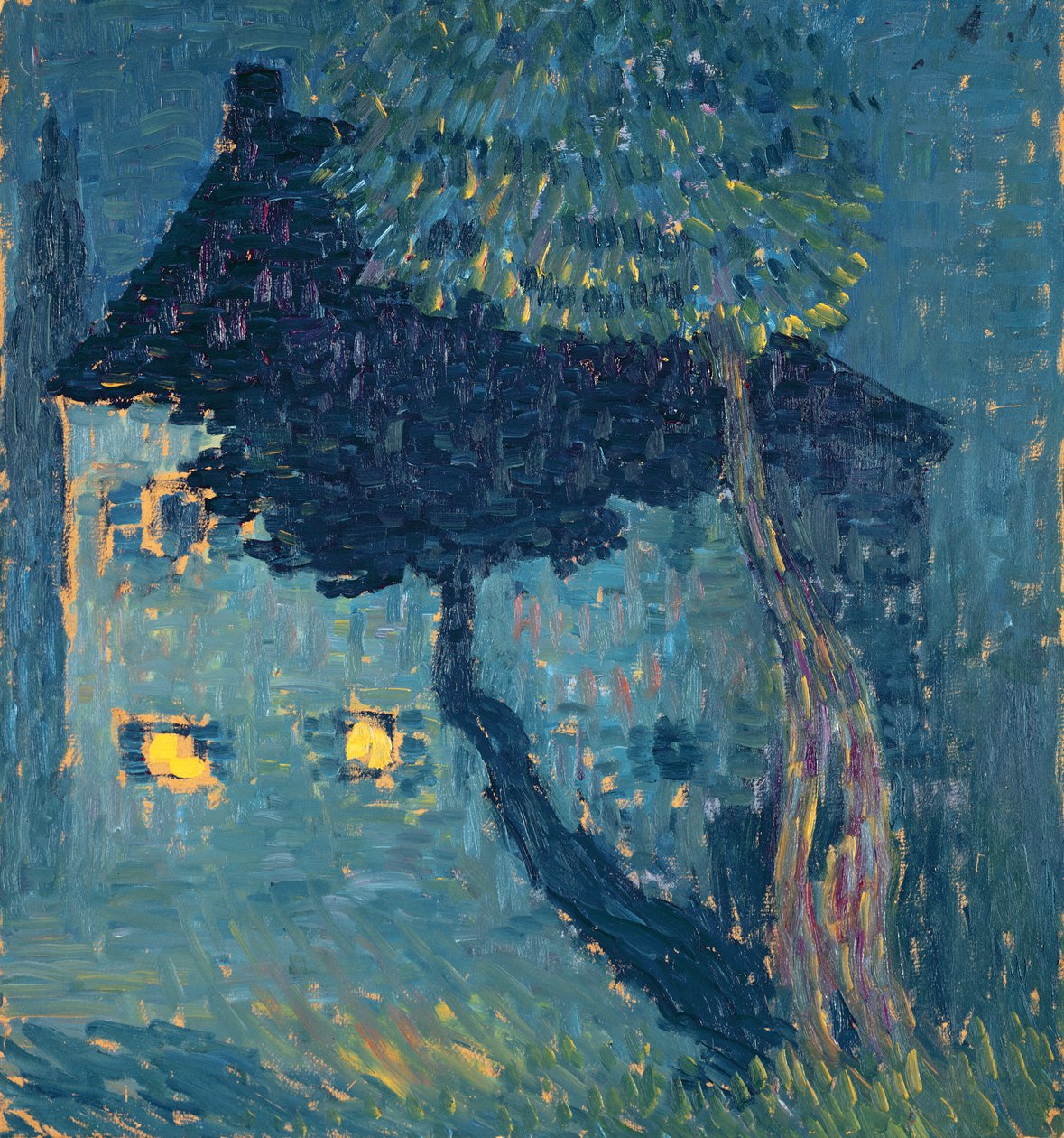 Sommerhus i skoven, 1903 (olie på træ) af Alexej von Jawlensky