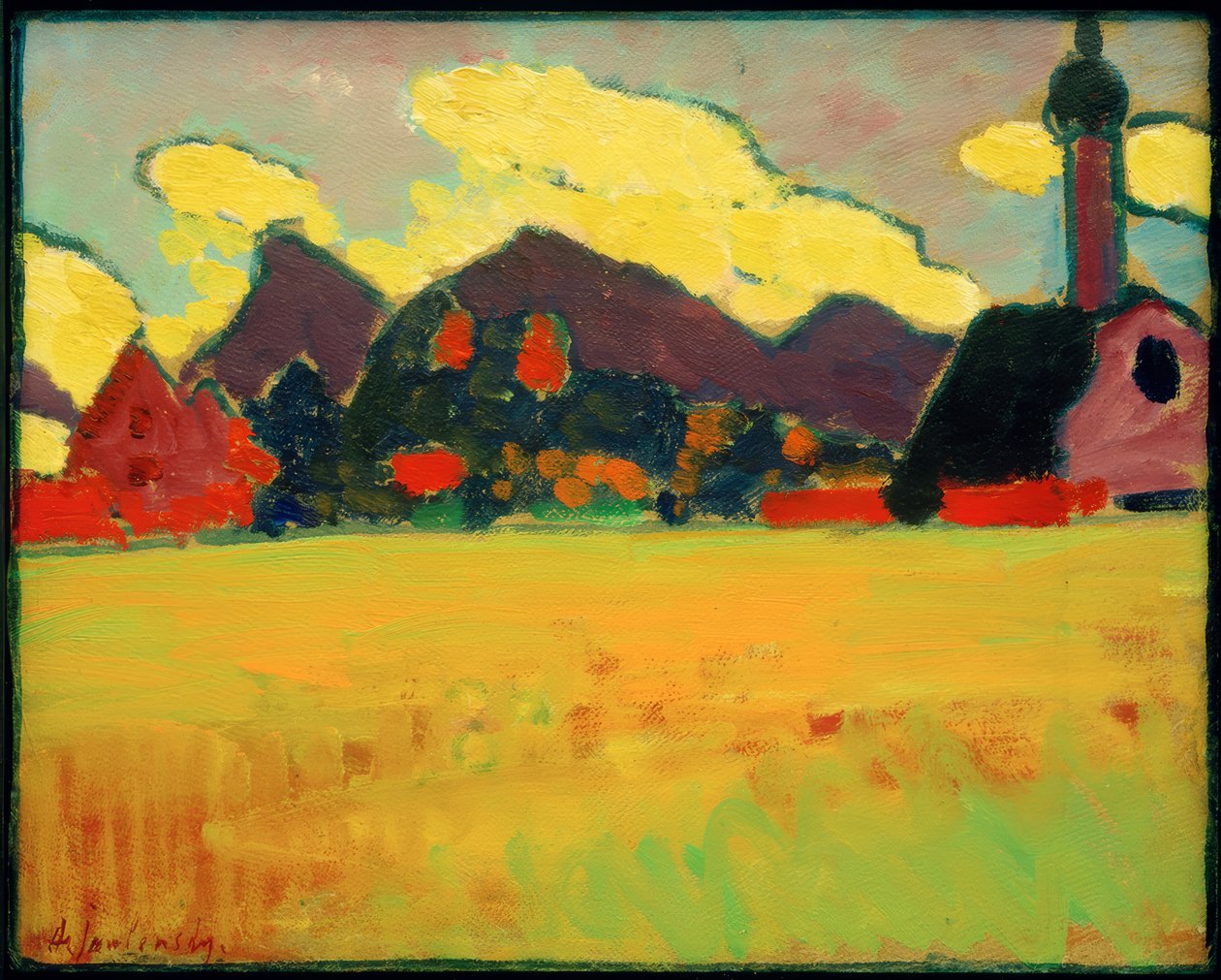 Landskab nær Murnau af Alexej von Jawlensky