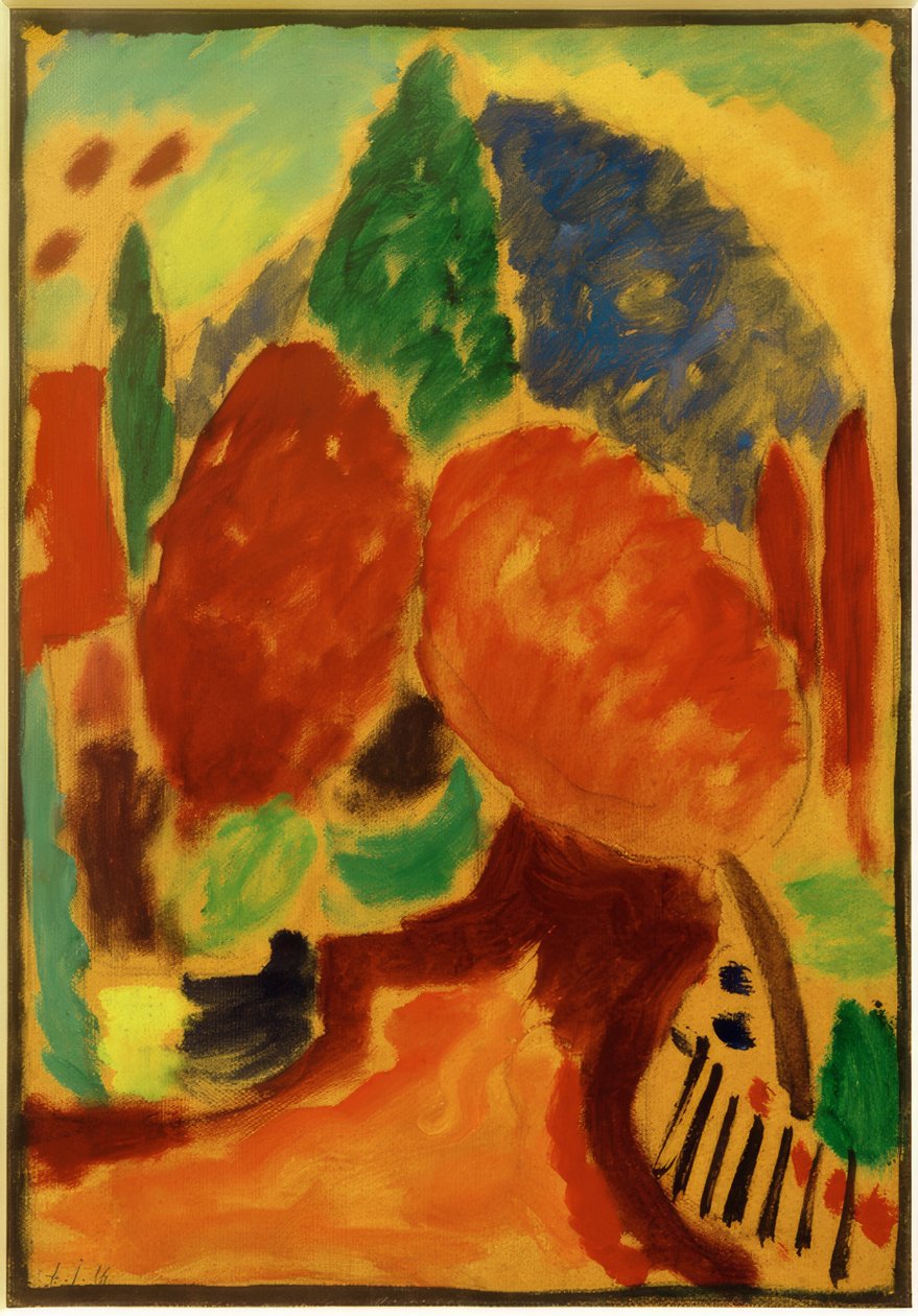 Variation: den orange måde af Alexej von Jawlensky