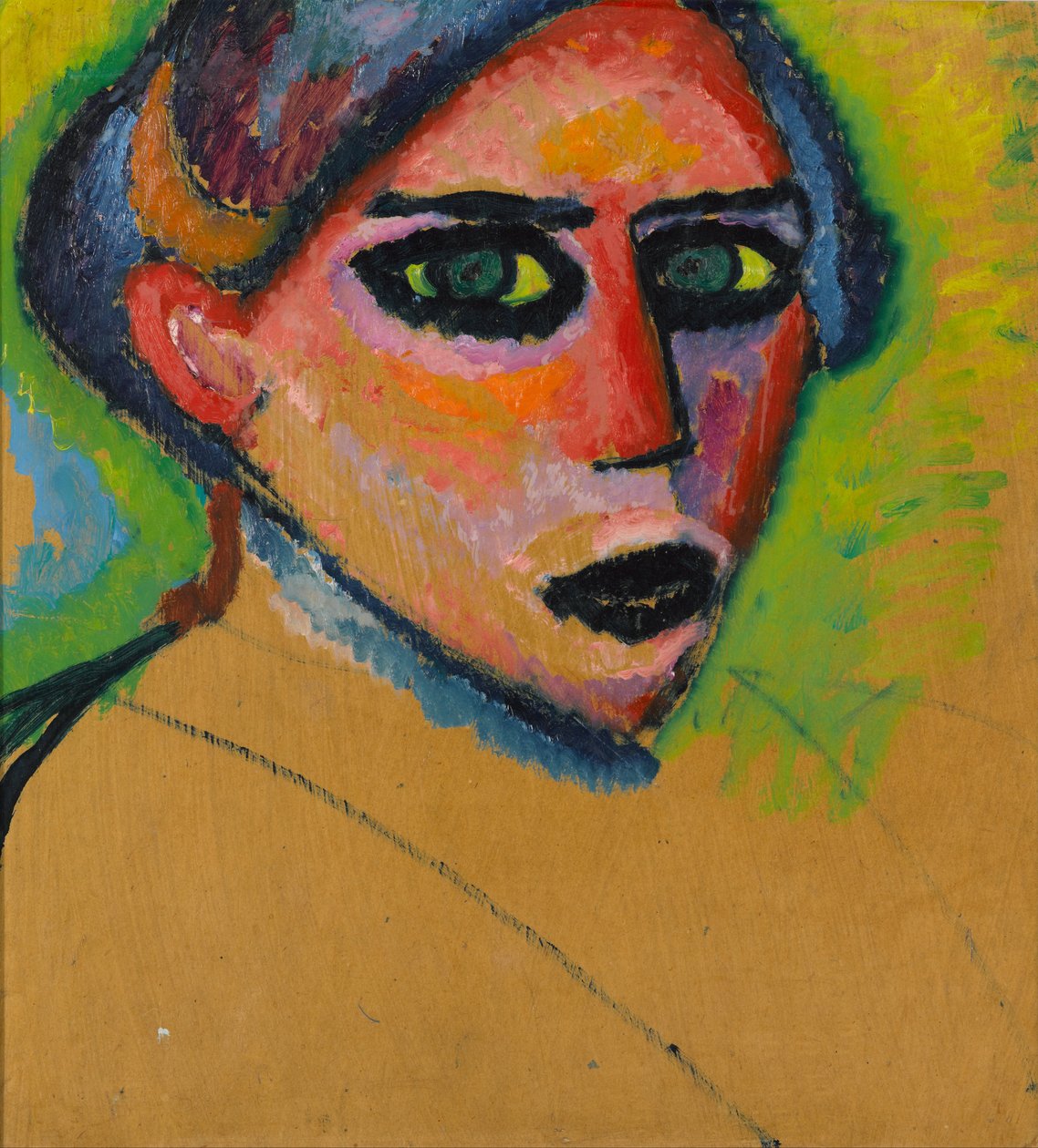 Kvindens ansigt af Alexej von Jawlensky