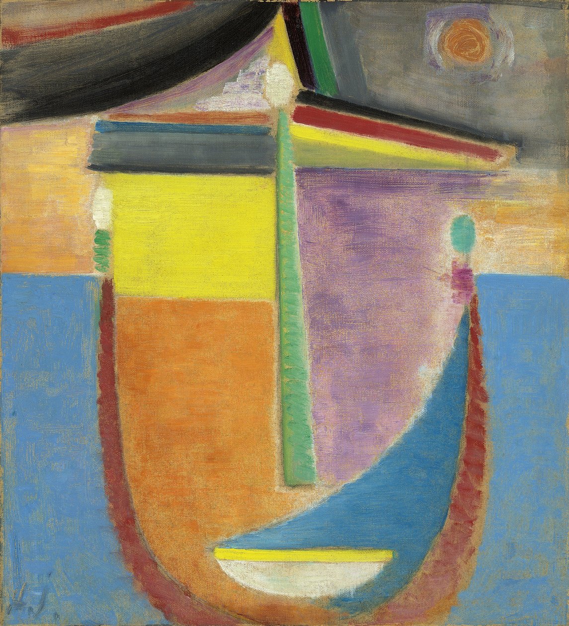 Abstrakt hoved: komposition, 1924 af Alexej von Jawlensky