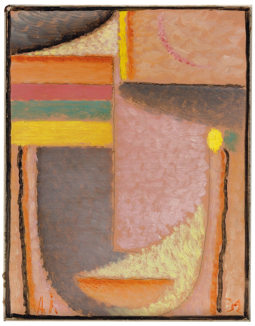 Abstrakt hoved: Parthenon, 1932 af Alexej von Jawlensky