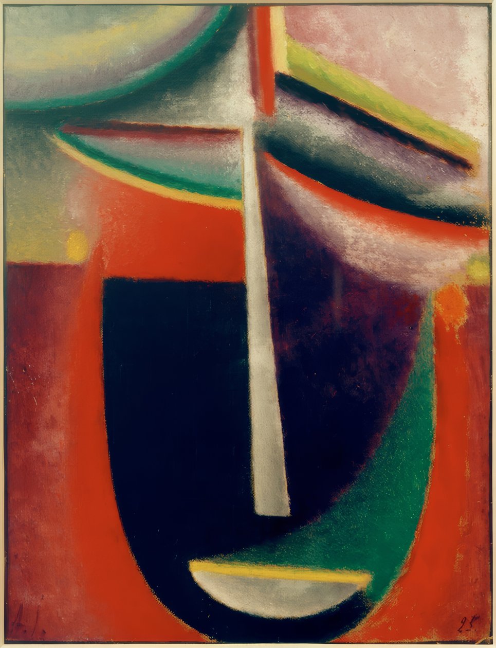 Abstrakt hoved: mysterium af Alexej von Jawlensky
