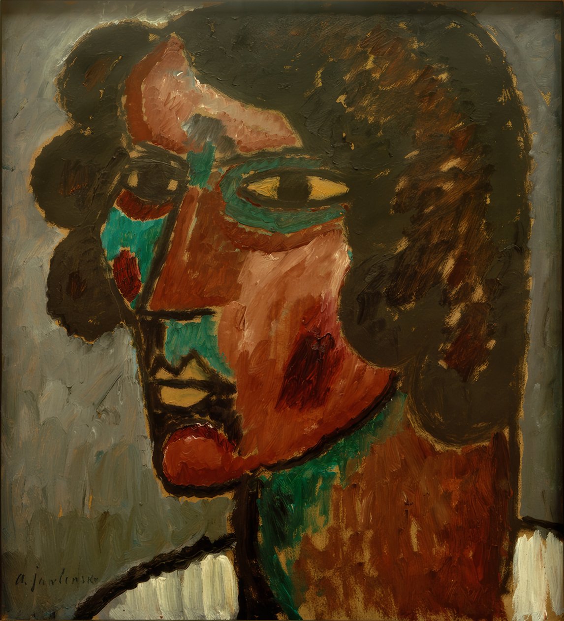 Portræt af Sacharoff af Alexej von Jawlensky