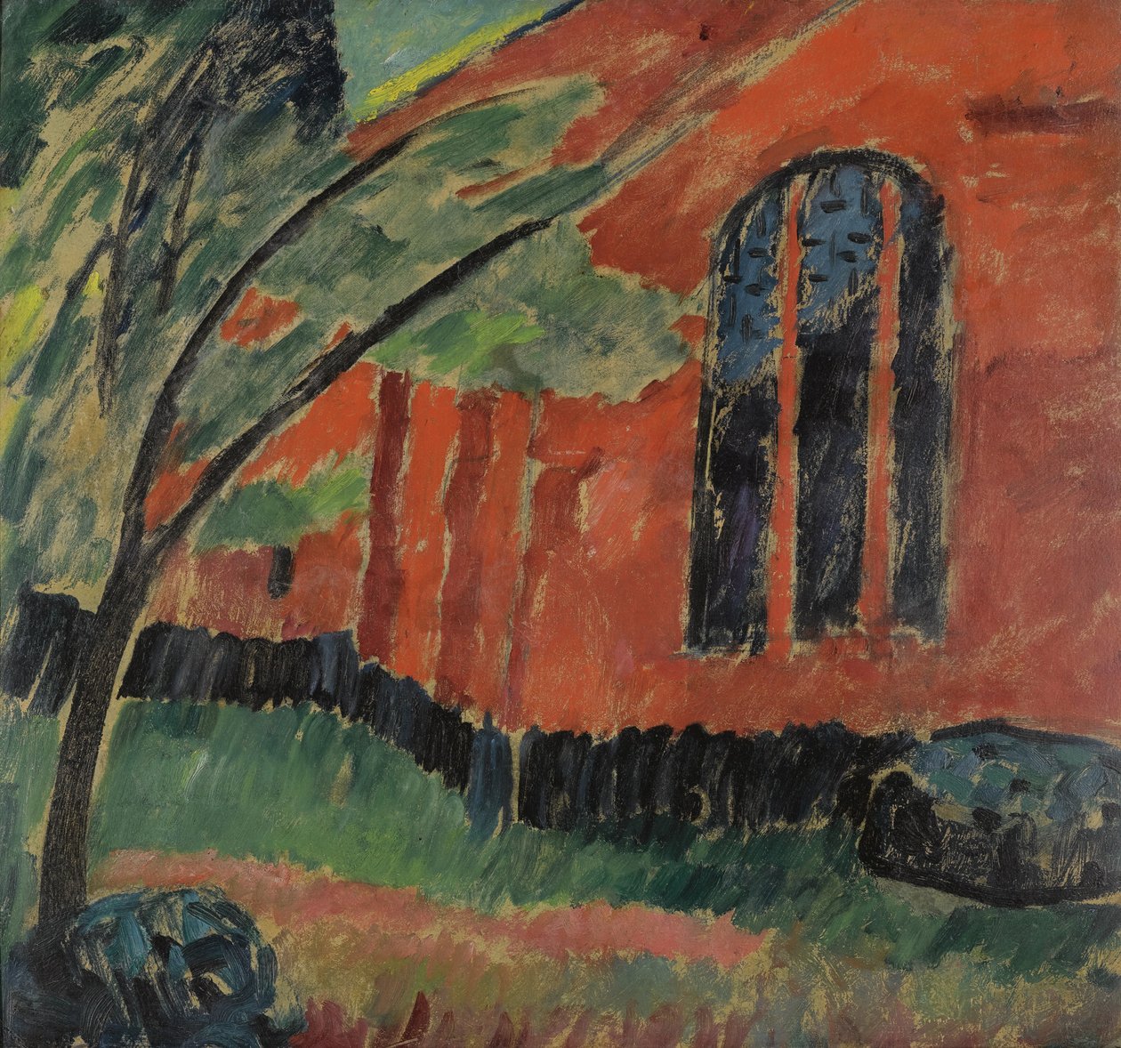 Kirke i Prerow, ca. 1911 af Alexej von Jawlensky