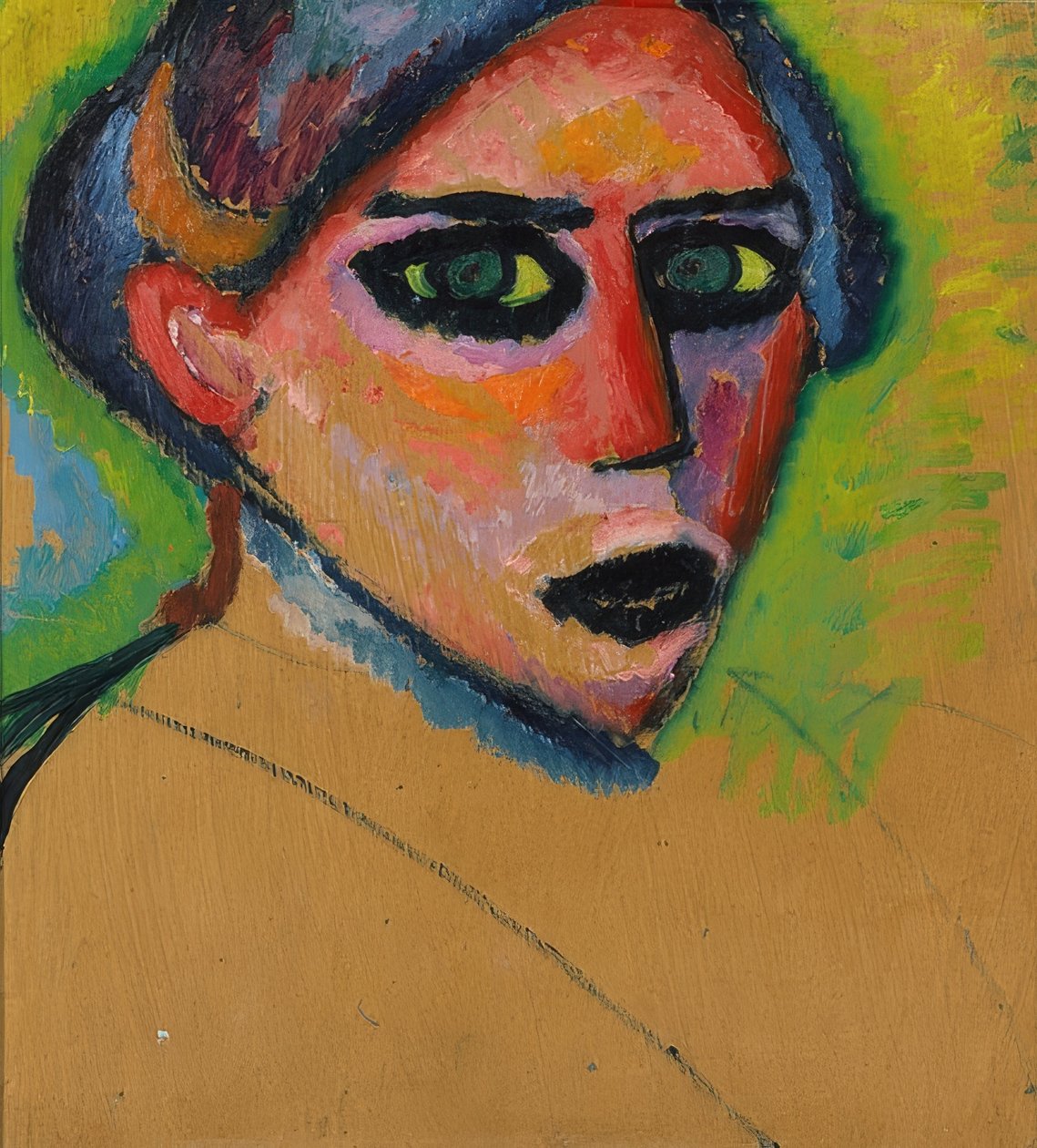 Kvinde ansigt. 1911 af Alexej von Jawlensky