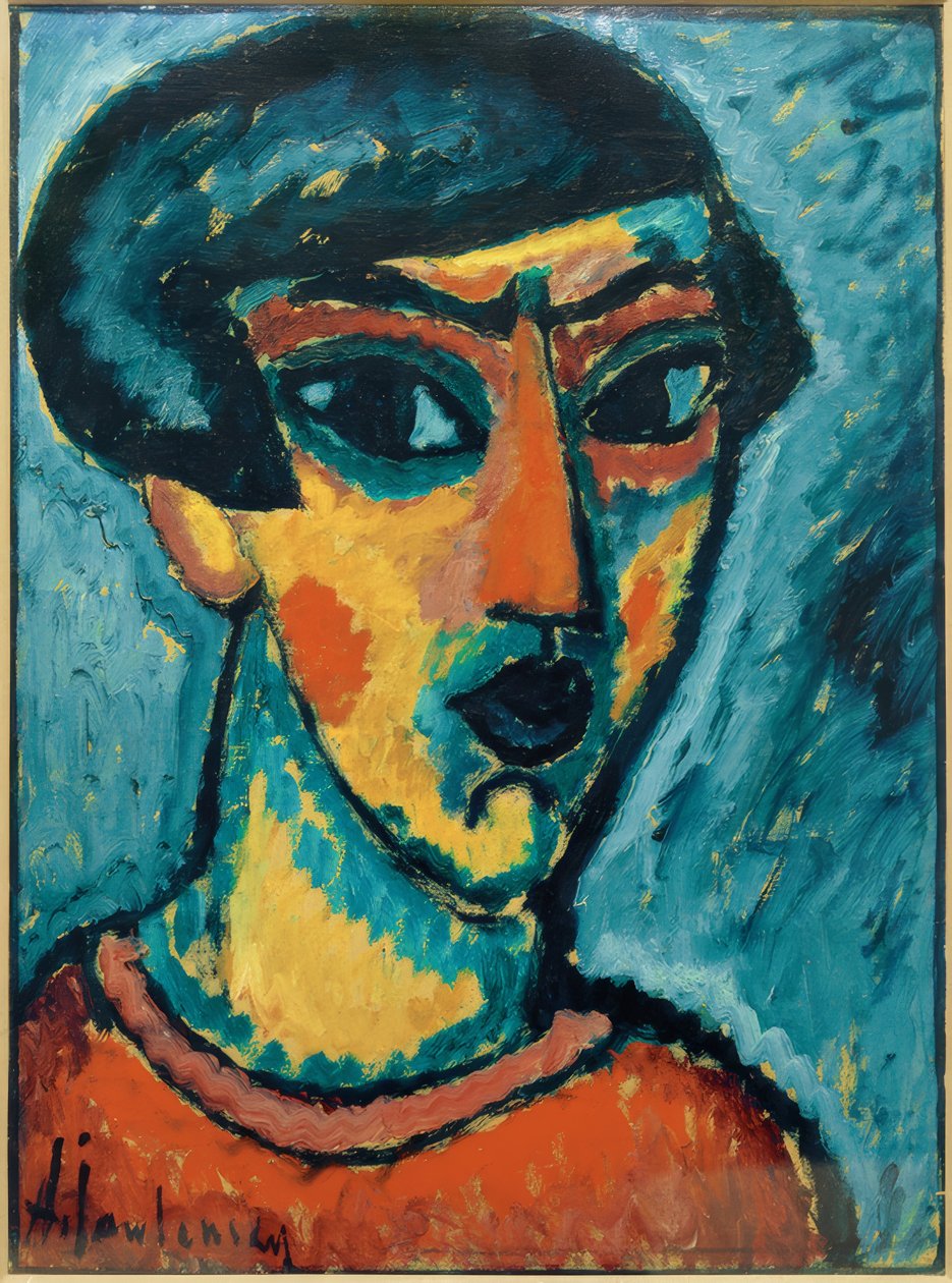 Hoved i blåt af Alexej von Jawlensky