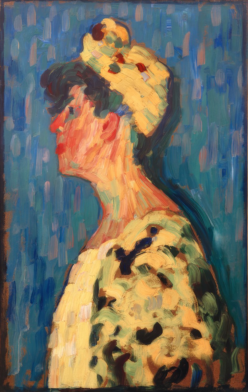 Marianne von Werefkin i profil af Alexej von Jawlensky