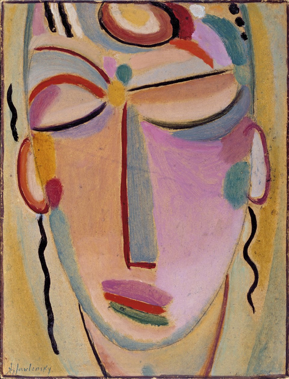 Mystisk hoved: Meditation af Alexej von Jawlensky