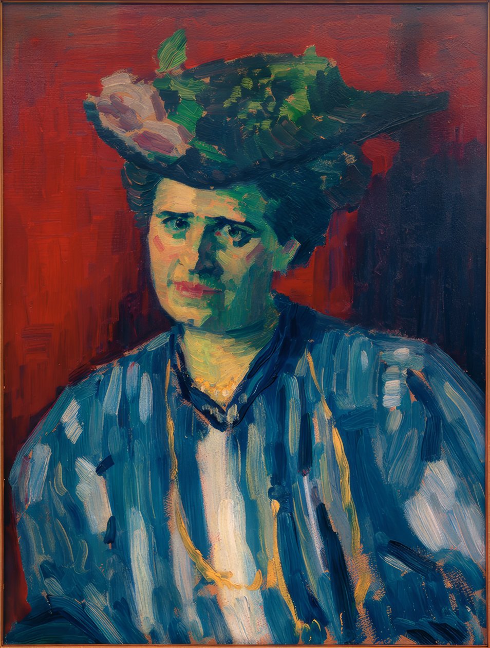 Portræt af Hedwig Kubin af Alexej von Jawlensky