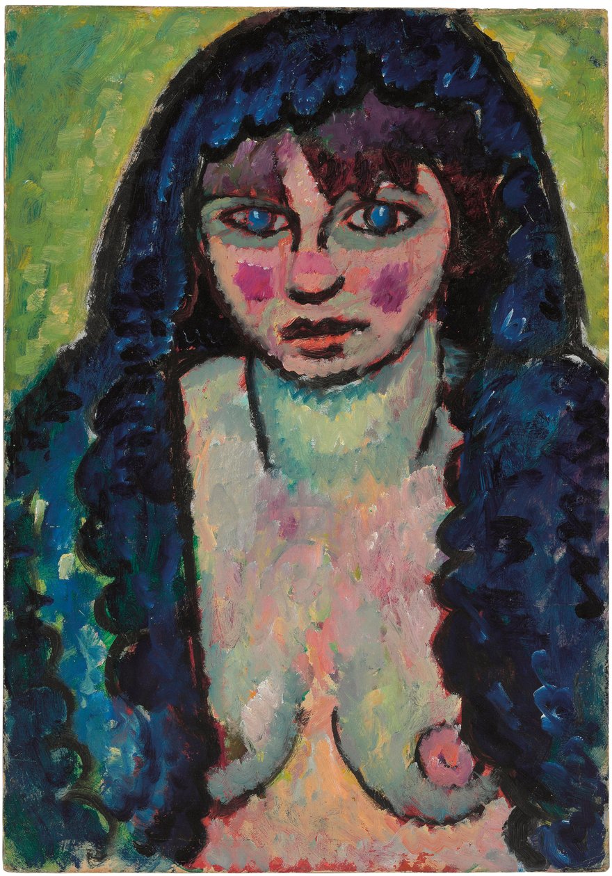 Portræt af en kvinde, ca. 1912 af Alexej von Jawlensky