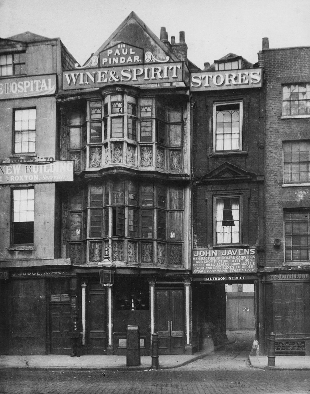 The Sir Paul Pindar, Bishopsgate Street, ca. 1878 af Alfred and John Bool