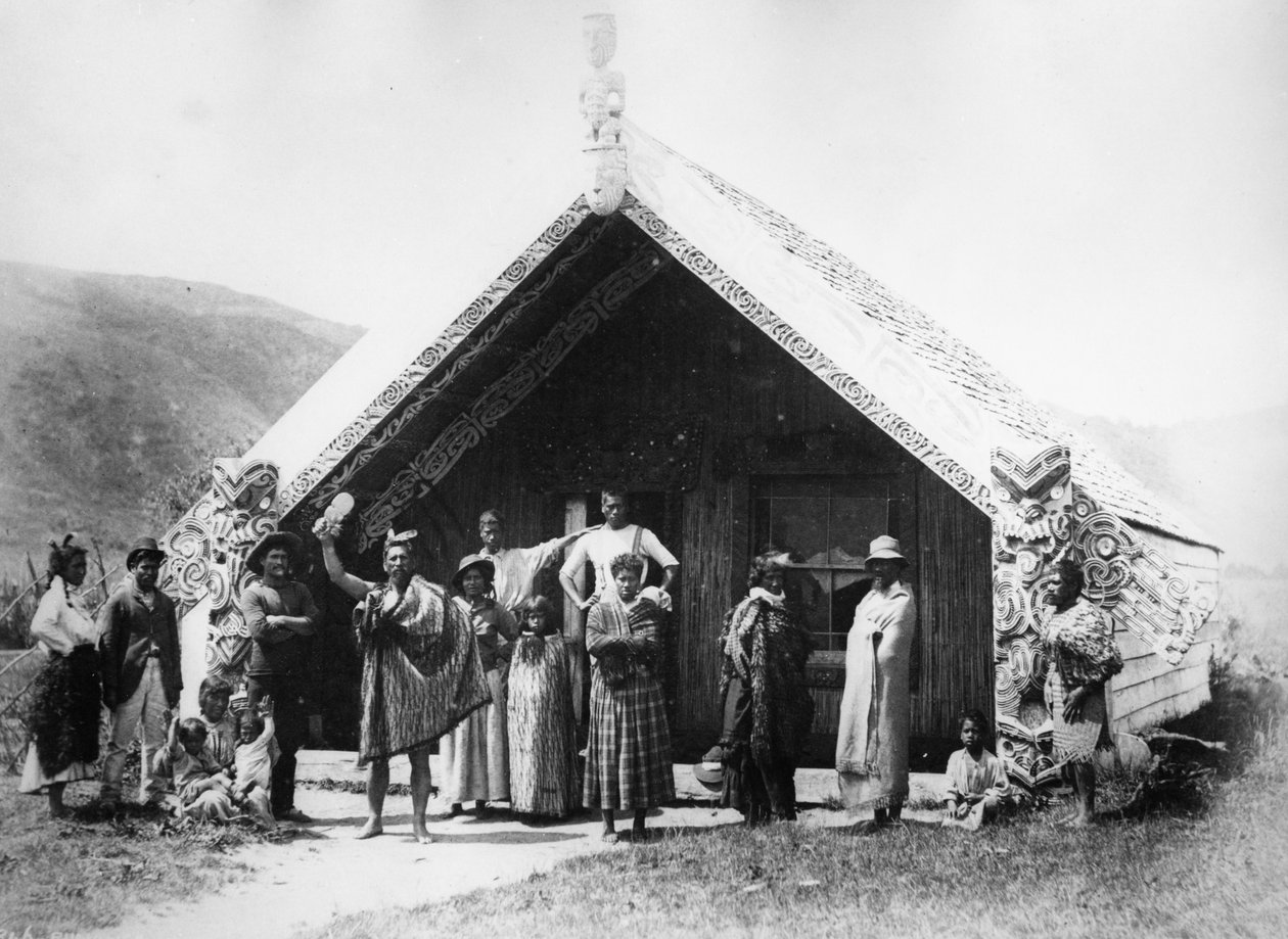 Conference House - Wairoa, ca. 1865-70 af Alfred Burton