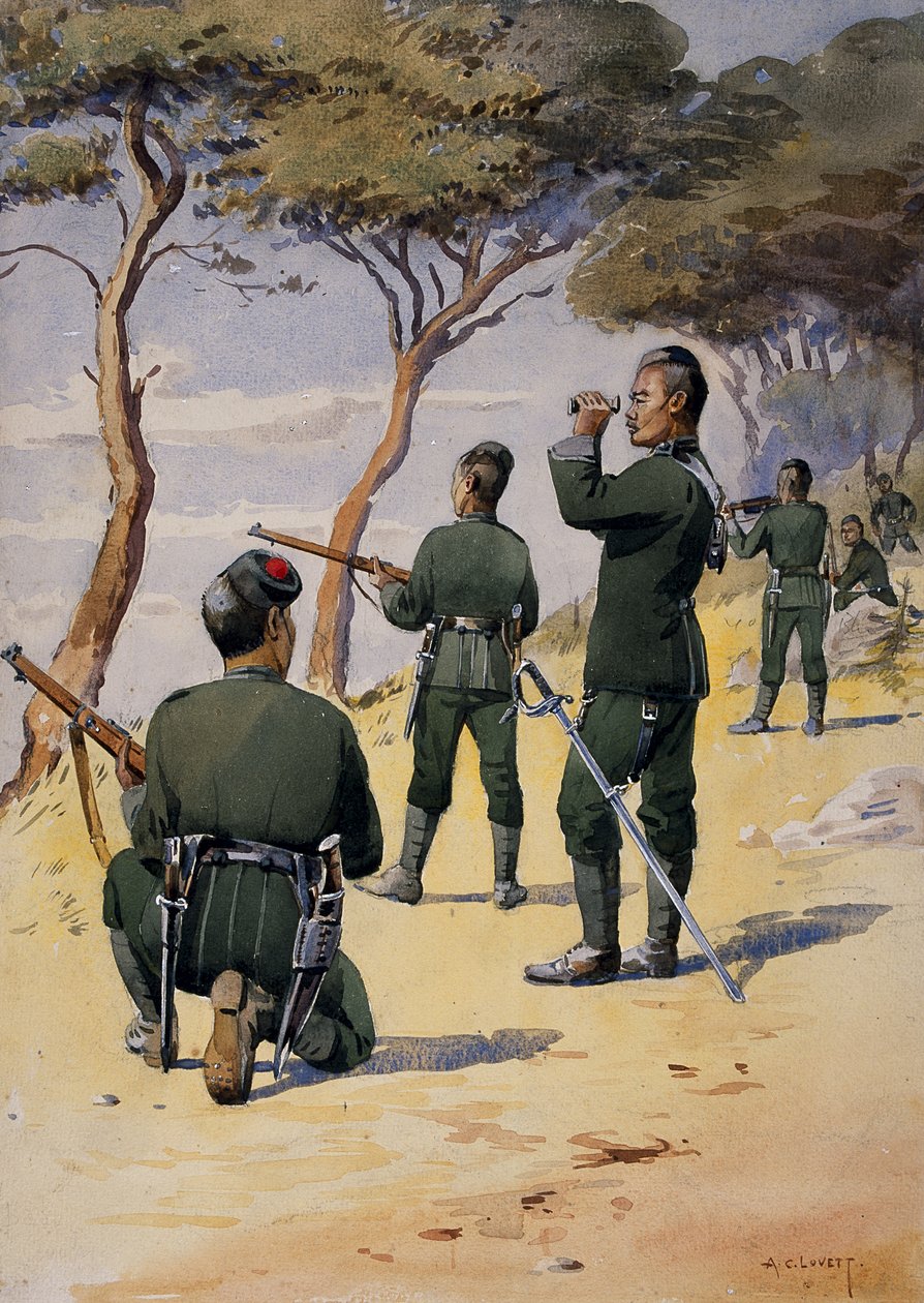 Soldiers of the 6th Gurkha Rifles, illustration til 
