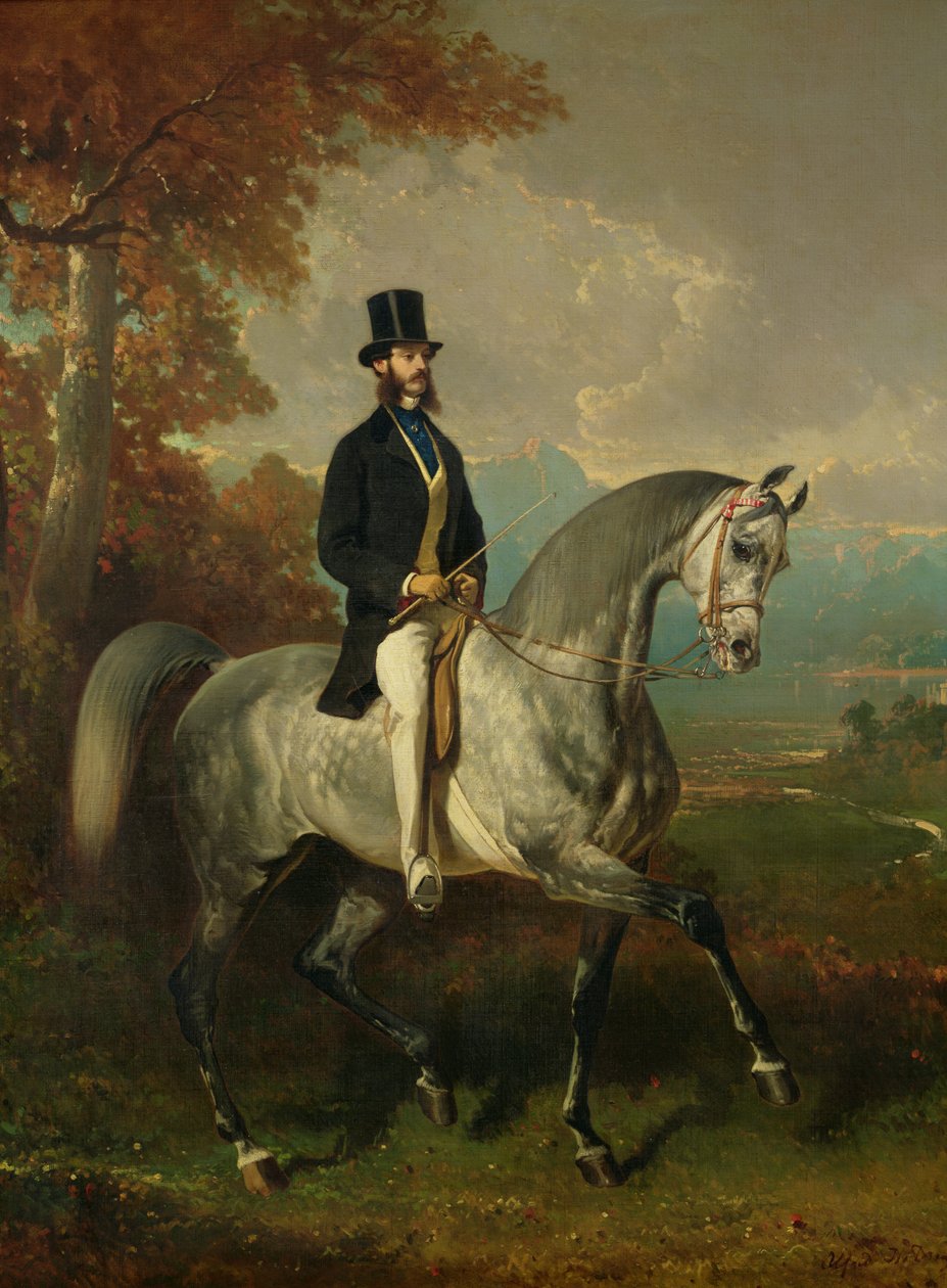 Grev Alfred de Montgomery (1810-91) 1850-60 af Alfred Dedreux