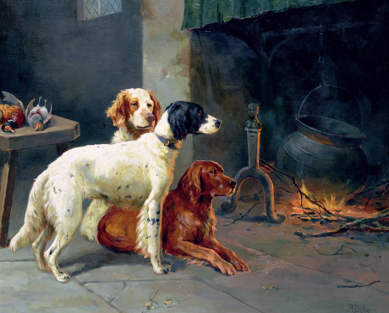 Ved ilden (par 77836) af Alfred Duke