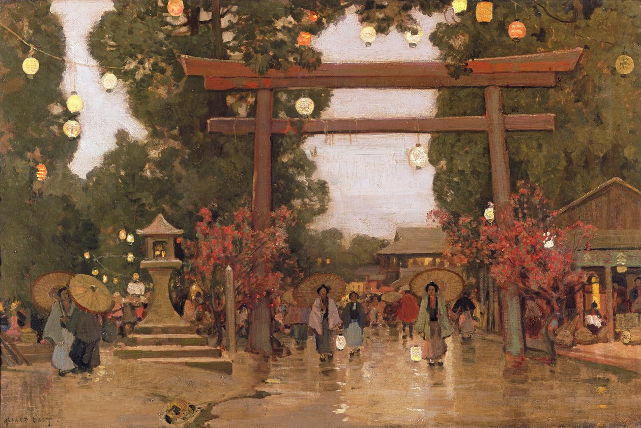 Forår i Japan af Alfred East