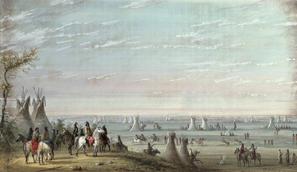 Rendezvous, 1837 af Alfred Jacob Miller