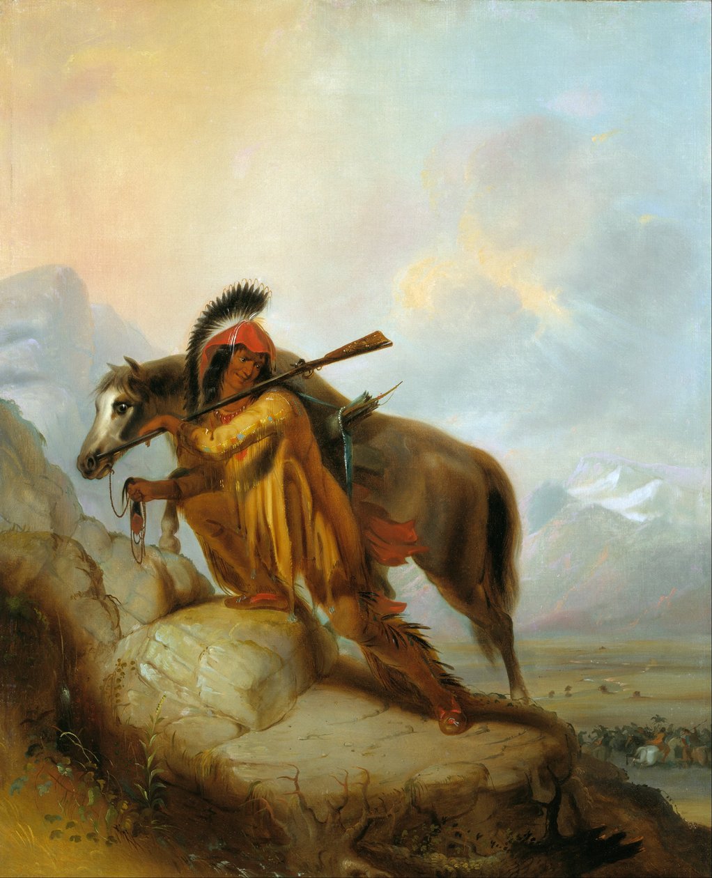 Scalplock af Alfred Jacob Miller