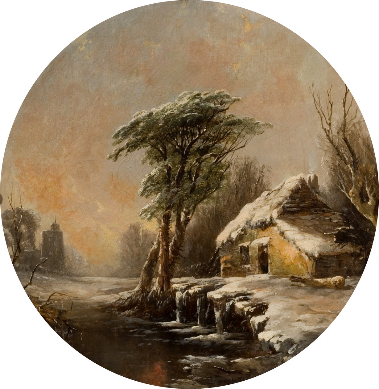 Vinterscene af Alfred Montague