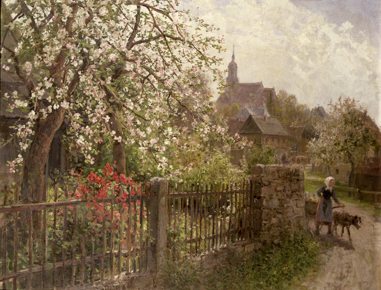 Æbleblomst af Alfred Muhlig