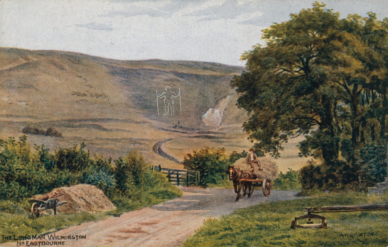 The Long Man, Wilmington, Eastbourne af Alfred Robert Quinton