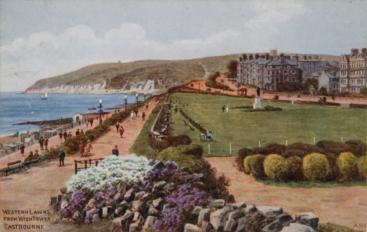 Western Lawns, fra Wish Tower, Eastbourne af Alfred Robert Quinton