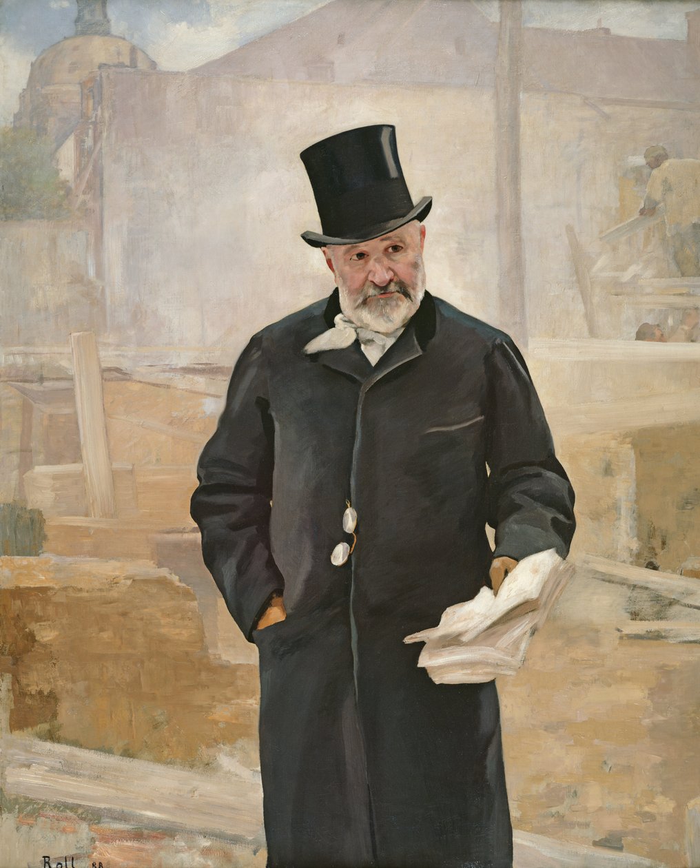Portræt af Jean Charles Adolphe Alphand (1817-91) 1888 af Alfred Roll