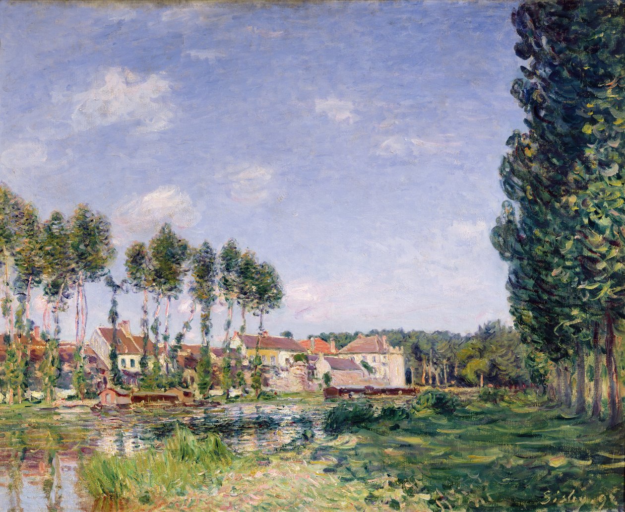 Banks of the Loing, Moret, 1892 af Alfred Sisley