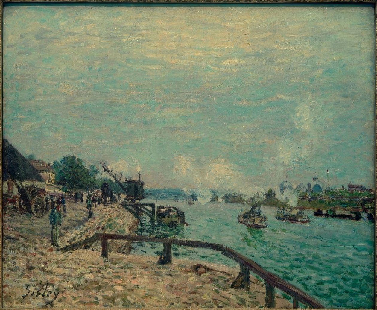 Seinen ved Grenelle af Alfred Sisley