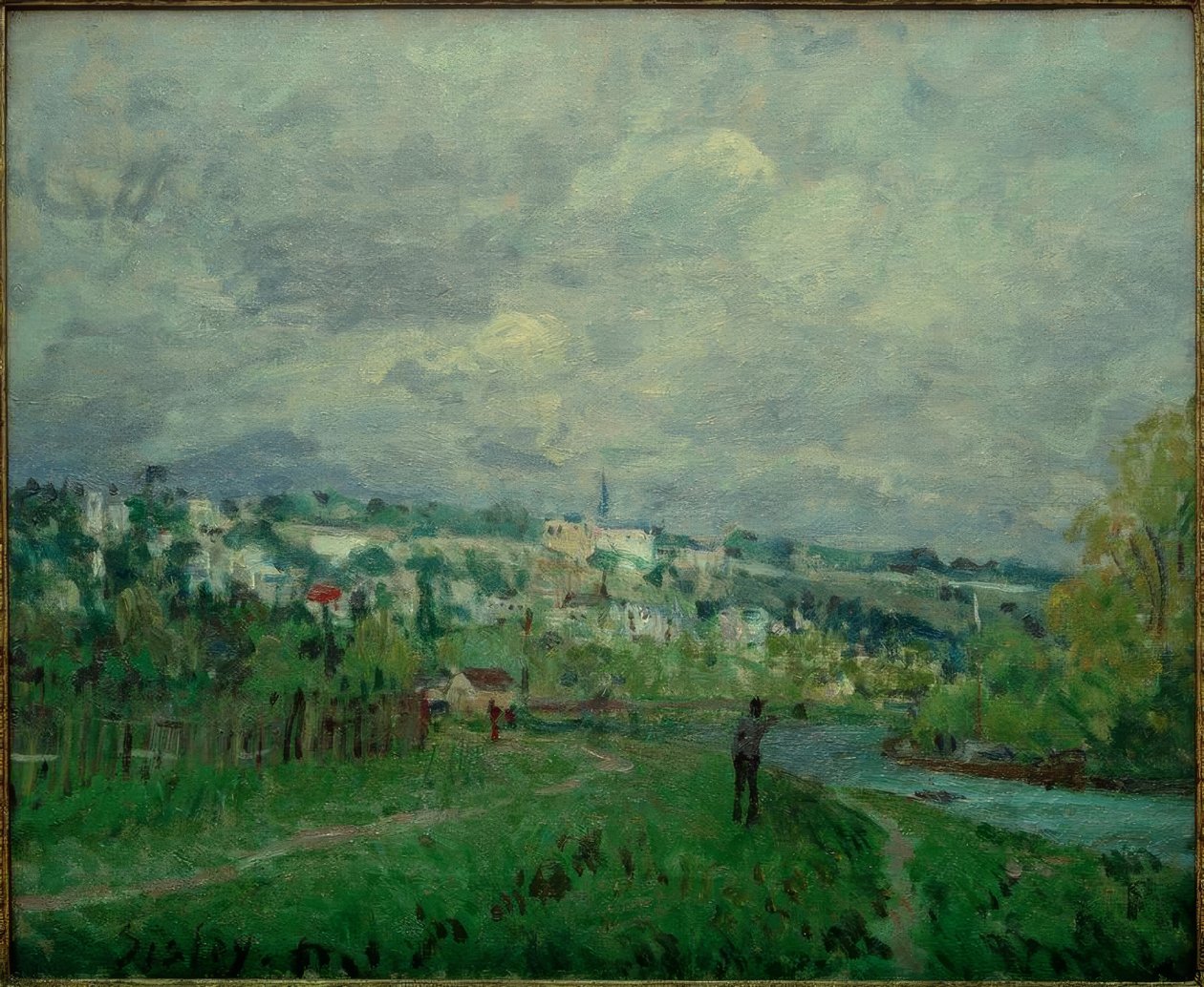 Seinen omkring Saint-Cloud af Alfred Sisley