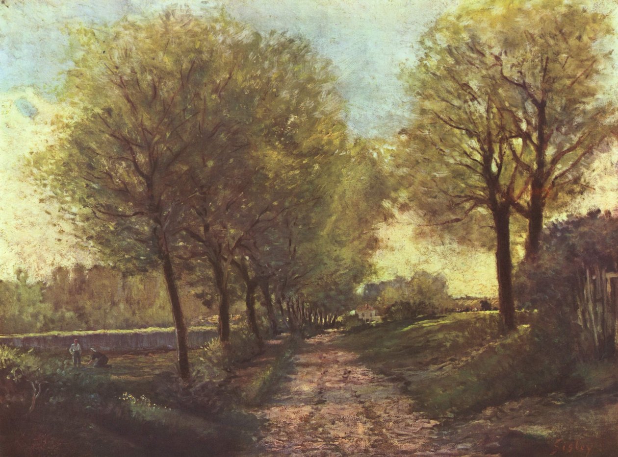 Landskabsmaleri af Alfred Sisley