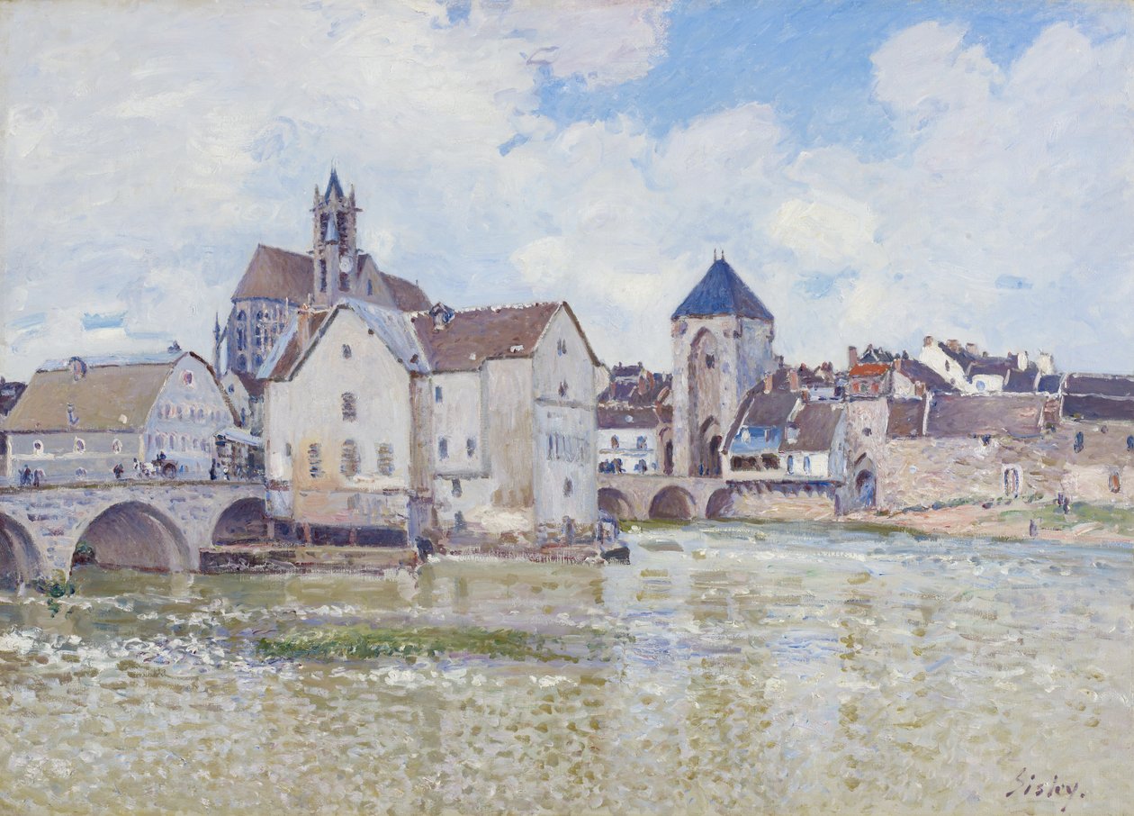 Moret-broen, 1888 af Alfred Sisley