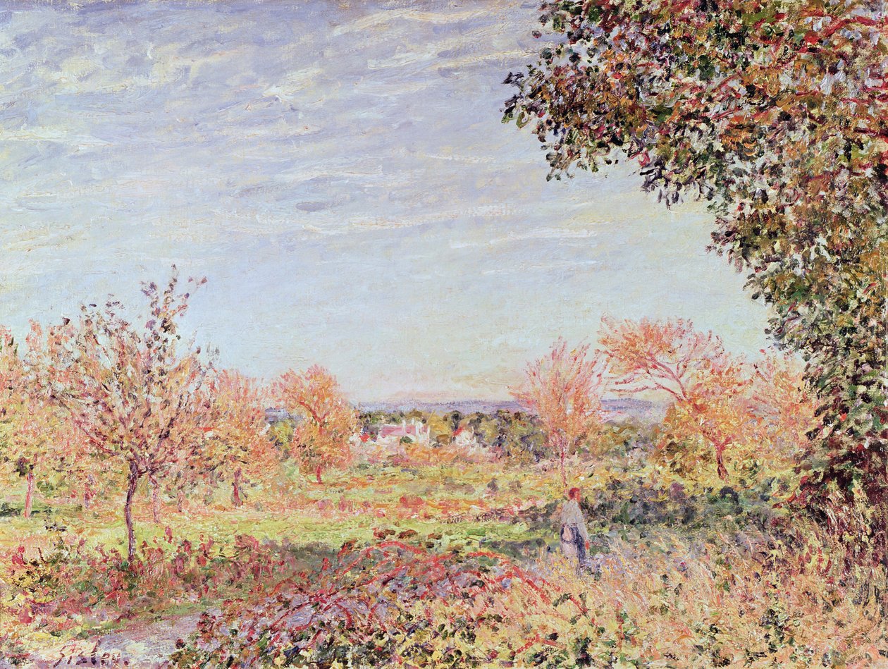 September Morgen, ca. 1887 af Alfred Sisley
