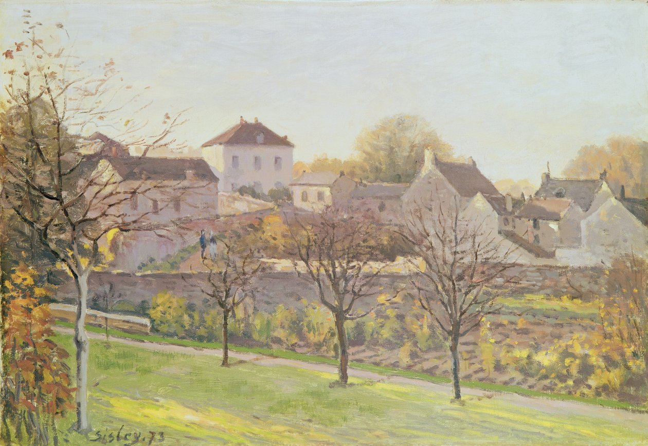 Den sidste solstråle, 1873 af Alfred Sisley