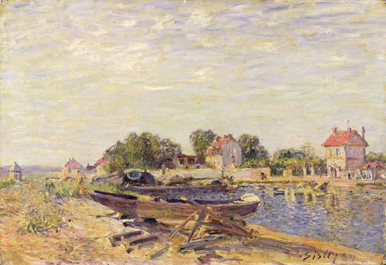 The Loing at Saint-Mammes, 1885 af Alfred Sisley