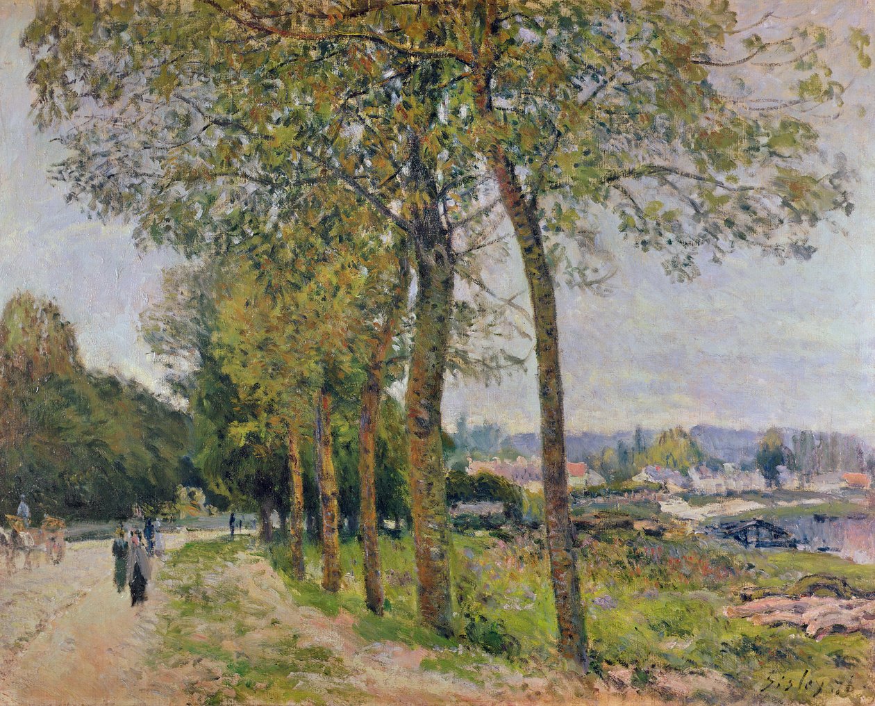 Seinen ved Marly, 1876 af Alfred Sisley