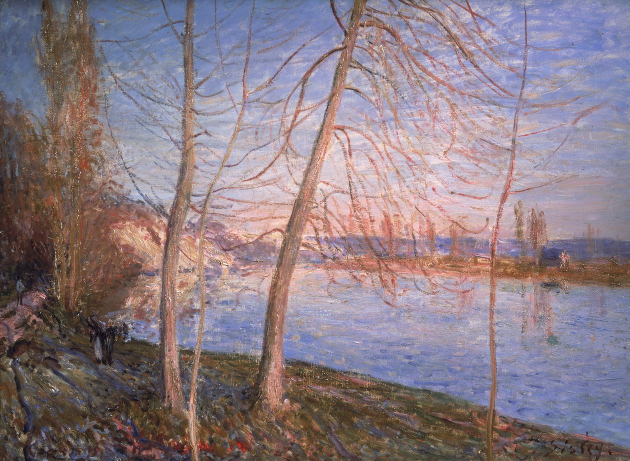 Vintermorgen, 1878 af Alfred Sisley
