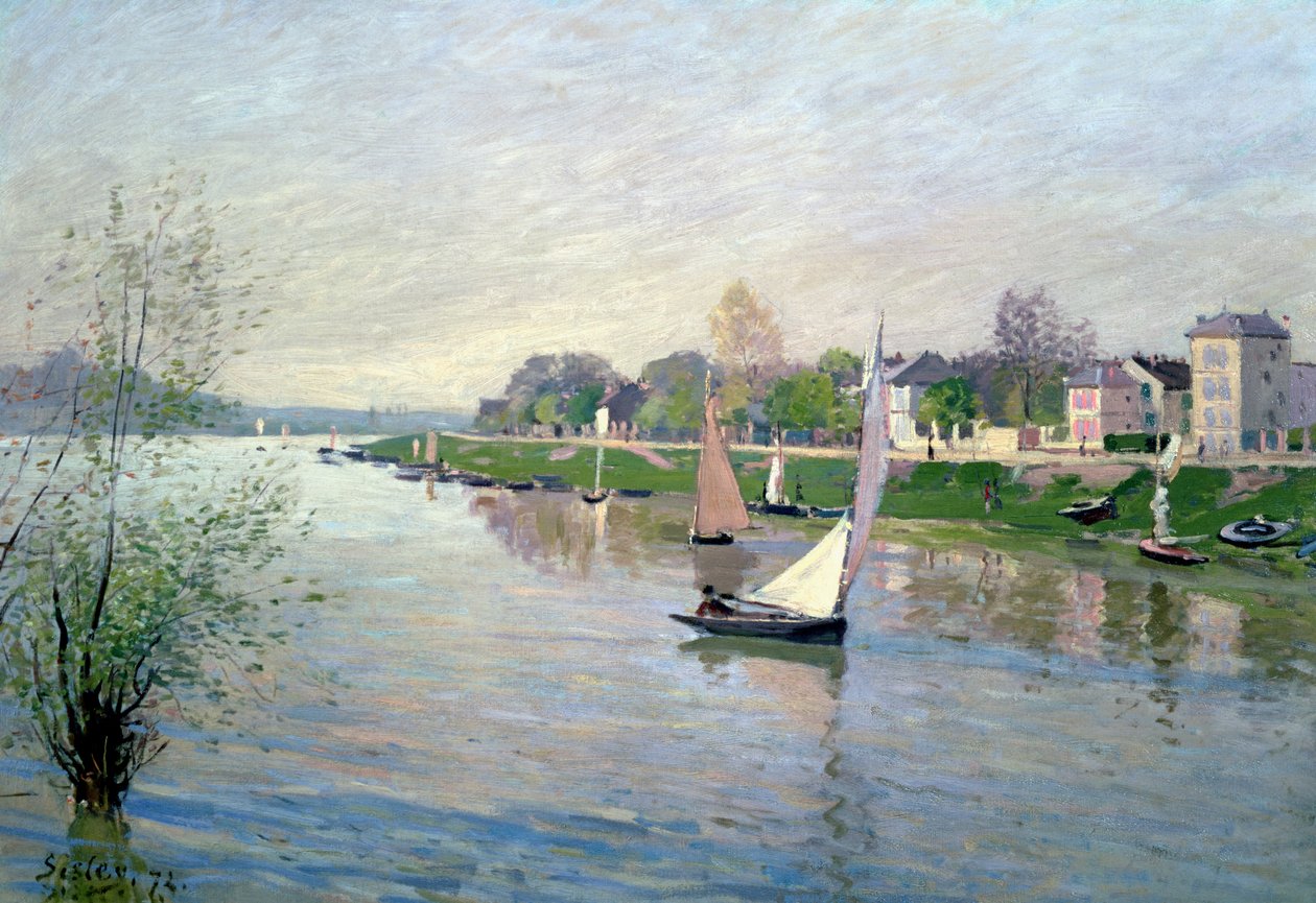 Seinen ved Argenteuil, 1872 af Alfred Sisley