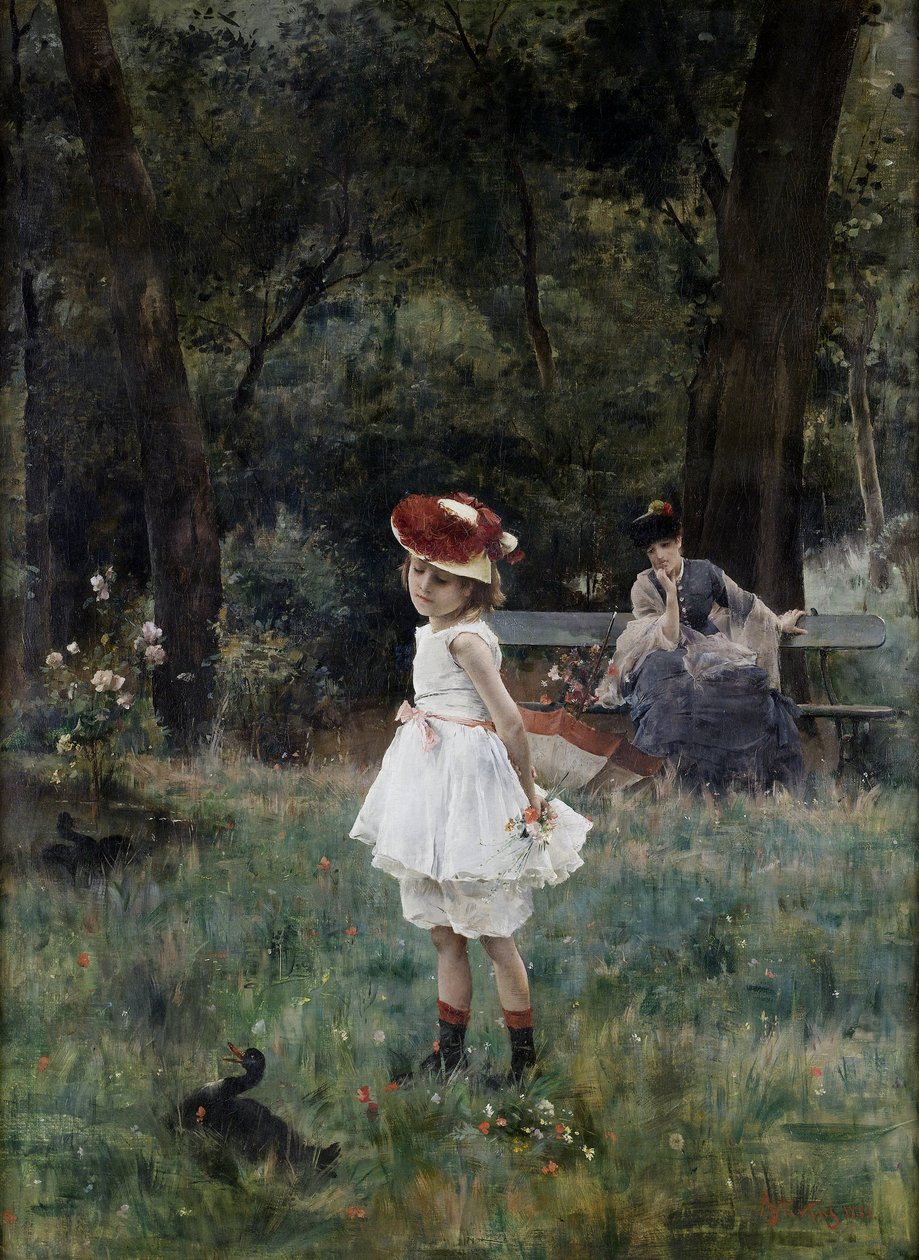 Andepigen af Alfred Emile Stevens