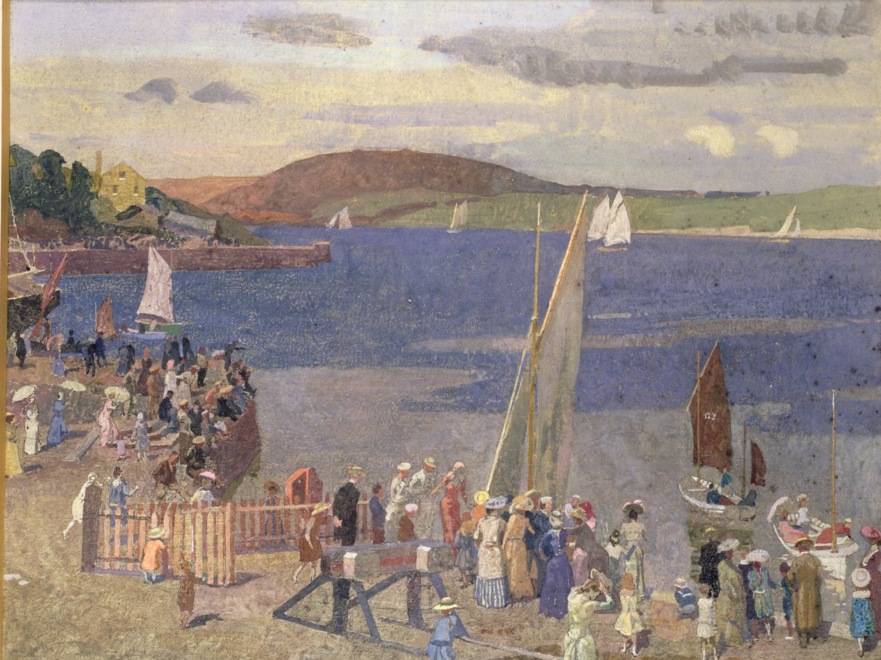 Padstow Regatta (gouache) af Alfred Walter Bayes