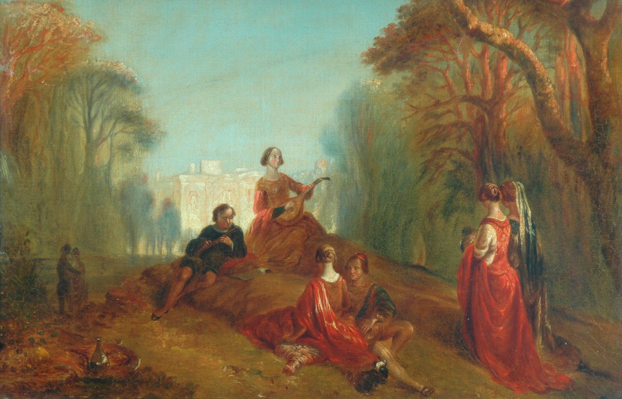 Figurer i en Park af Alfred Woolmer
