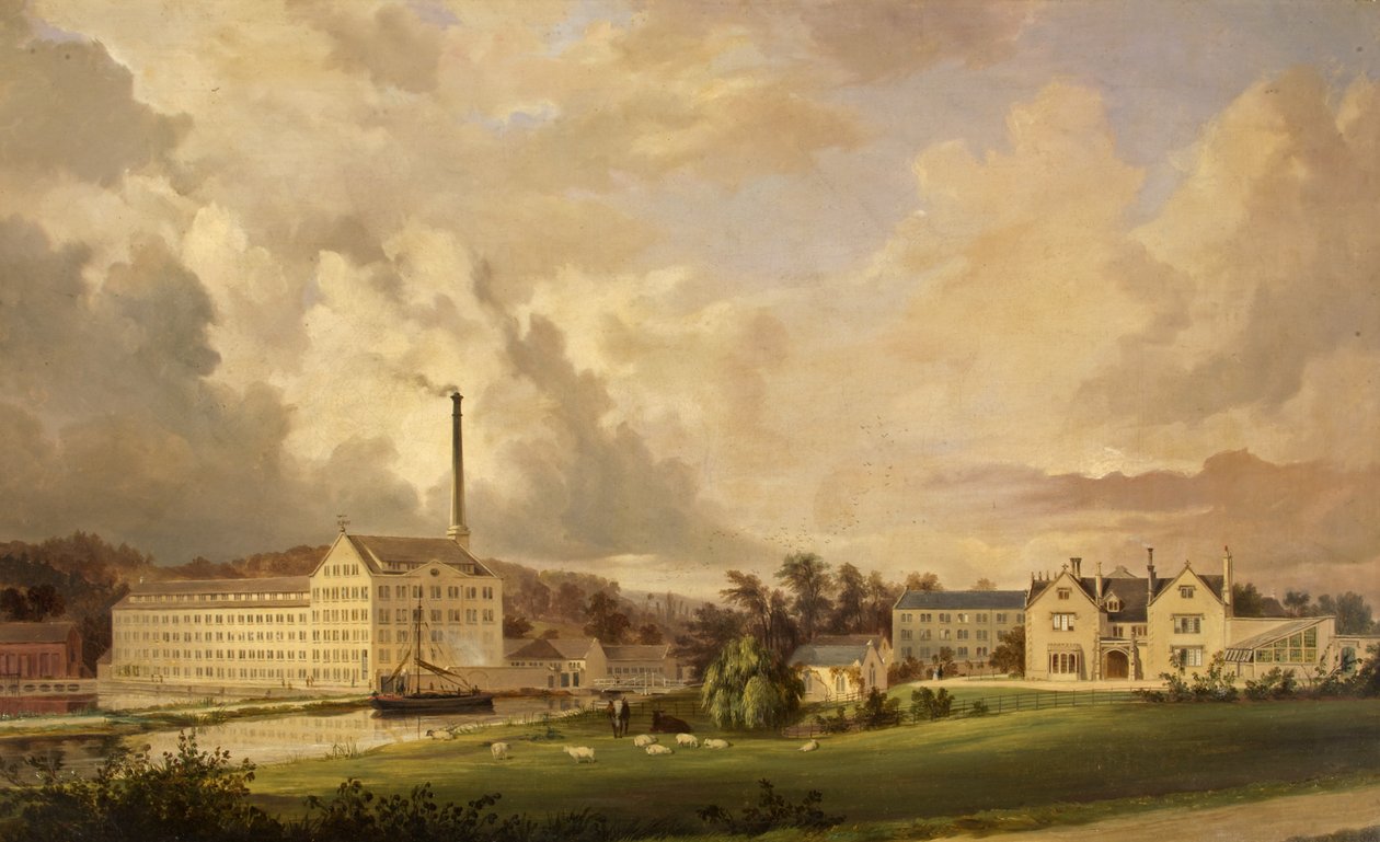 Ebley Cloth Mills, Stroud, Gloucestershire af Alfred Newland Smith